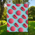 Pink Macarons Print Garden Flag
