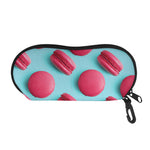 Pink Macarons Print Glasses Case