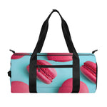 Pink Macarons Print Gym Bag