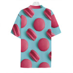Pink Macarons Print Hawaiian Shirt