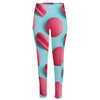 Pink Macarons Print High-Waisted Pocket Leggings