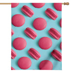 Pink Macarons Print House Flag