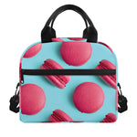 Pink Macarons Print Insulated Lunch Bag