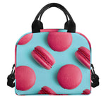 Pink Macarons Print Insulated Lunch Bag