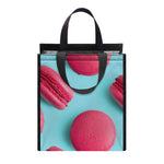 Pink Macarons Print Insulated Lunch Tote