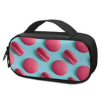 Pink Macarons Print Insulin Cooler Travel Case