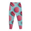 Pink Macarons Print Jogger Pants