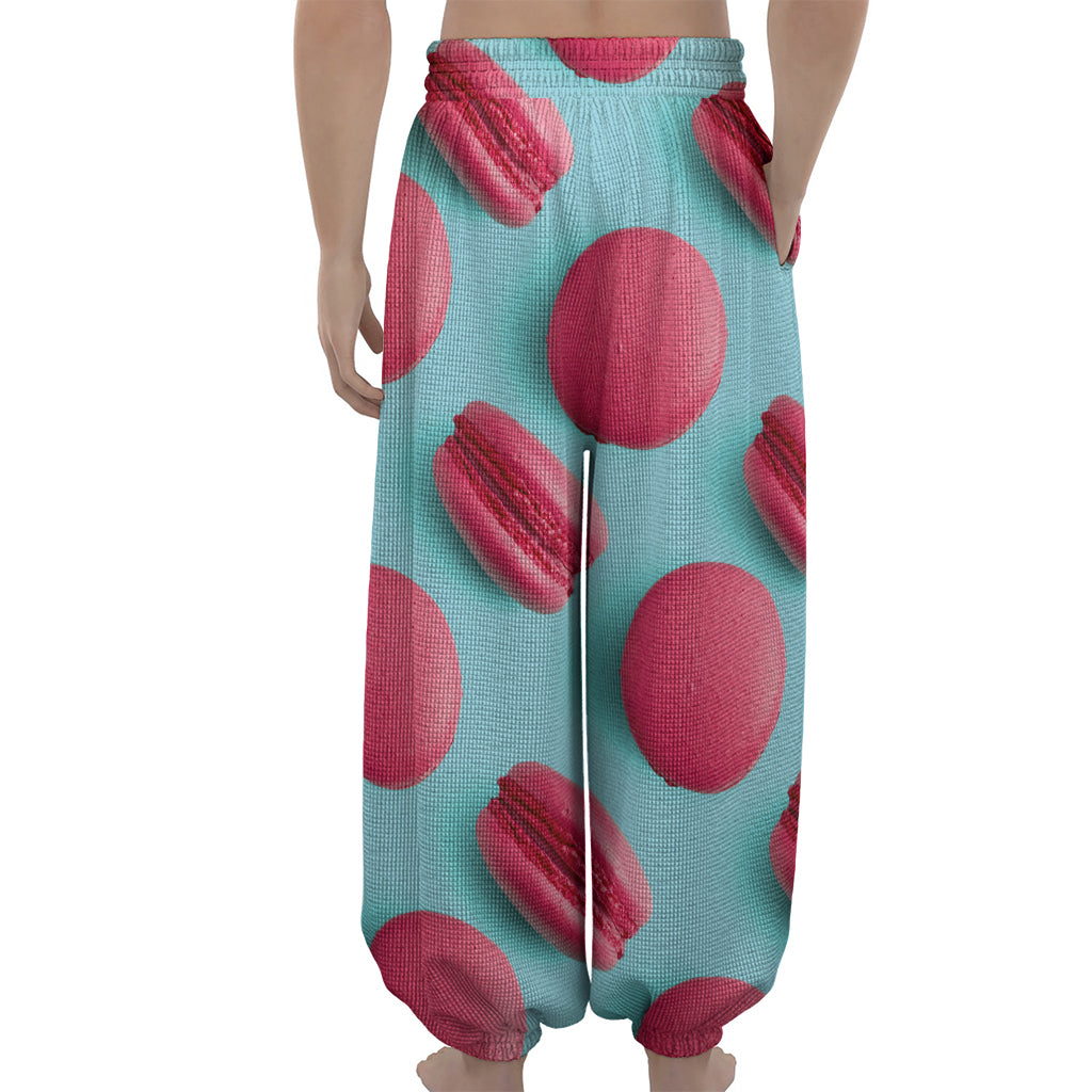 Pink Macarons Print Lantern Pants