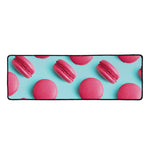 Pink Macarons Print Long Kitchen Mat