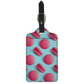 Pink Macarons Print Luggage Tag
