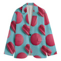Pink Macarons Print Men's Blazer