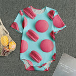 Pink Macarons Print Men's Bodysuit