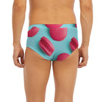 Pink Macarons Print Men's Briefs