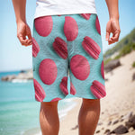 Pink Macarons Print Men's Cargo Shorts