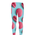 Pink Macarons Print Men's Leggings