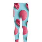 Pink Macarons Print Men's leggings