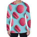 Pink Macarons Print Men's Long Sleeve T-Shirt