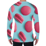 Pink Macarons Print Men's Long Sleeve T-Shirt