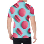 Pink Macarons Print Men's Shirt