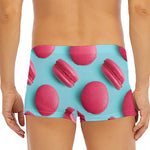 Pink Macarons Print Men's Short Boxer Briefs