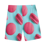 Pink Macarons Print Men's Sports Shorts