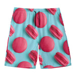 Pink Macarons Print Men's Swim Trunks
