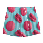 Pink Macarons Print Mesh Shorts