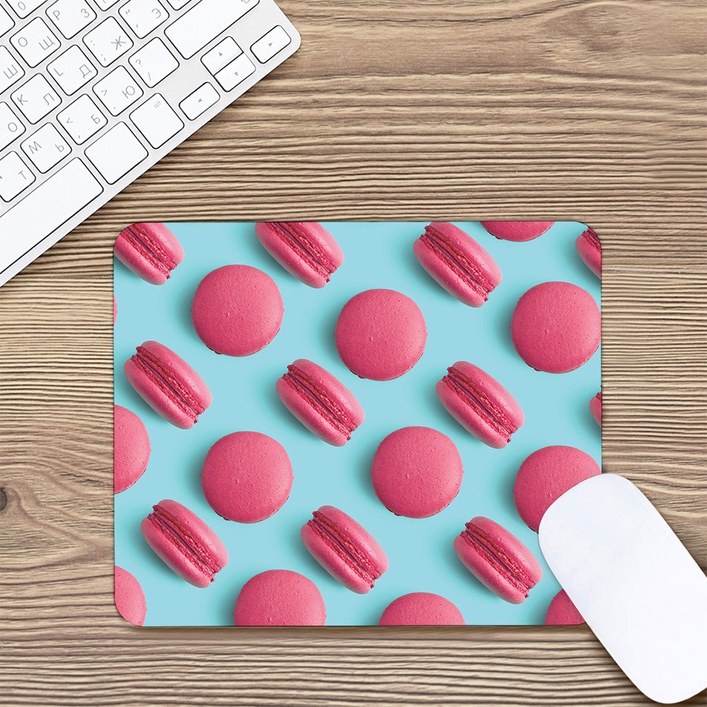 Pink Macarons Print Mouse Pad