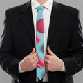 Pink Macarons Print Necktie