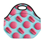 Pink Macarons Print Neoprene Lunch Bag