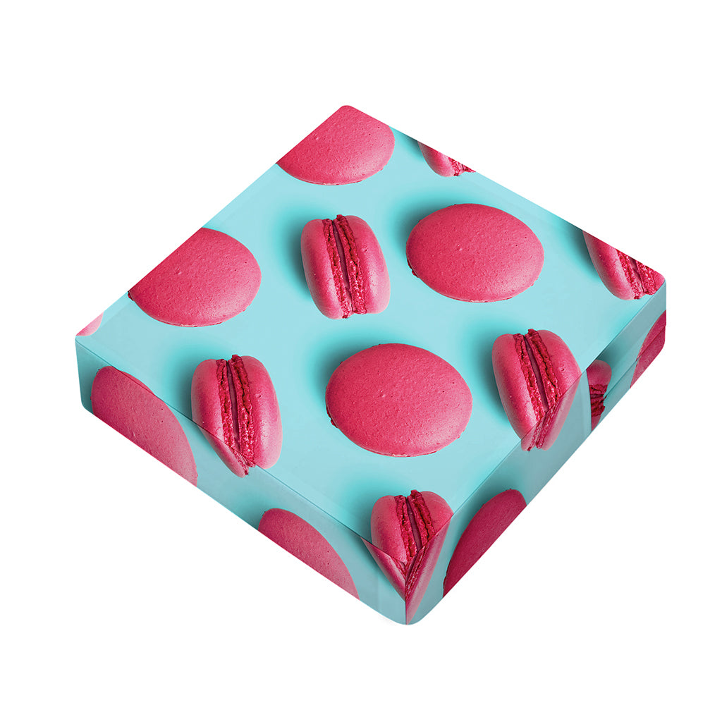 Pink Macarons Print Outdoor Seat Cushion Cover