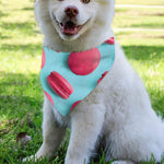 Pink Macarons Print Over The Collar Dog Bandana