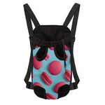 Pink Macarons Print Pet Carrier Backpack