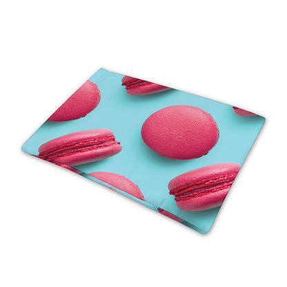 Pink Macarons Print Pet Cooling Mat Cover