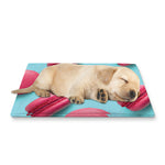 Pink Macarons Print Pet Cooling Mat Cover