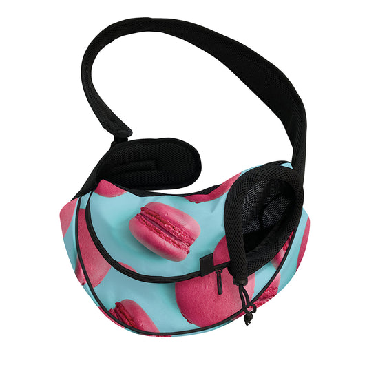Pink Macarons Print Pet Sling Carrier