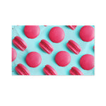 Pink Macarons Print Polyester Flag