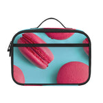 Pink Macarons Print Portable Lunch Bag