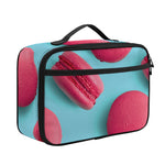 Pink Macarons Print Portable Lunch Bag