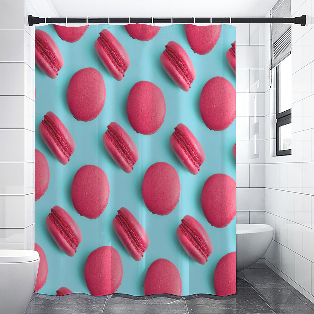 Pink Macarons Print Premium Shower Curtain