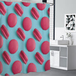 Pink Macarons Print Premium Shower Curtain