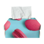 Pink Macarons Print Rectangle Tissue Box Cover