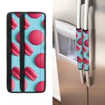Pink Macarons Print Refrigerator Handle Covers