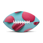 Pink Macarons Print Rugby Ball