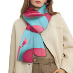 Pink Macarons Print Scarf