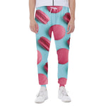 Pink Macarons Print Scuba Joggers