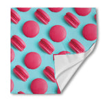Pink Macarons Print Silk Bandana