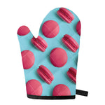 Pink Macarons Print Single Oven Mitt