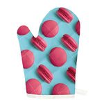 Pink Macarons Print Single Oven Mitt