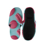 Pink Macarons Print Slippers